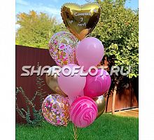 Фонтан из шариков для девочки