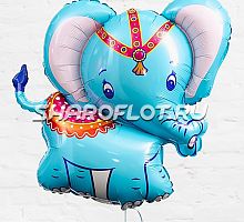 Шар Слон Голубой 80см
