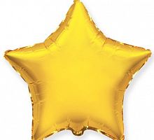 Шар Звезда Золотая 70см