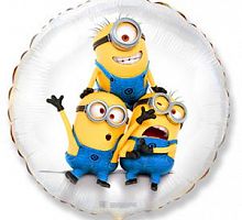 Шар Круг Забавные Миньоны 45см