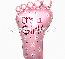 Шар Ножка девочки 90см