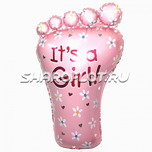 Шар Ножка девочки 90см