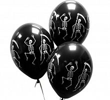 Черные шары Танцующий Скелет 30см