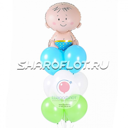 Фонтан шаров Это мальчик №1