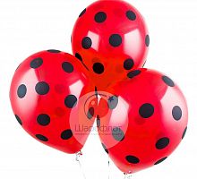 Шар Красный (черный горох) 30см