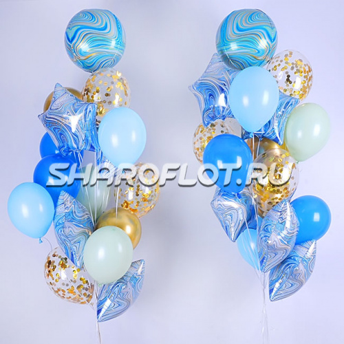 Фонтан из шаров со сферой Агат