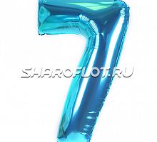 Шар Цифра 7 Тиффани 85см