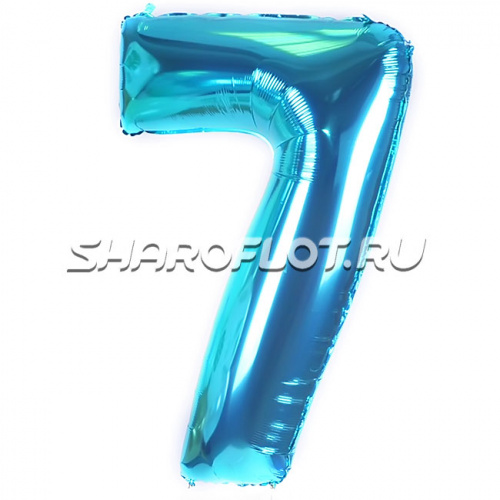Шар Цифра 7 Тиффани 85см