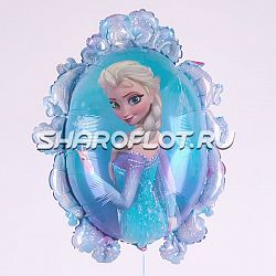 Шар Зеркало с Эльзой 60см