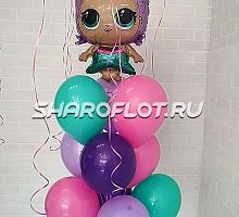 Фонтан шариков с куклой Лол