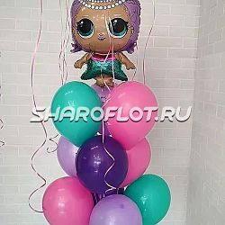 Фонтан шариков с куклой Лол