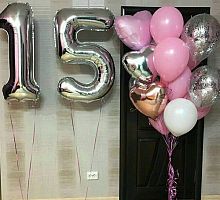 Композиция шаров с цифрой №030