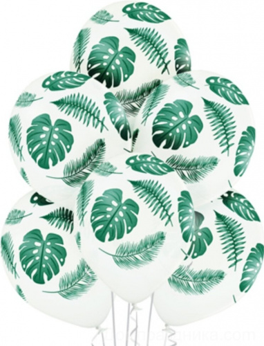 Шары Листья тропические, 30см фото 2