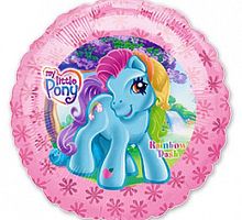 Шар Пони голубая 40см