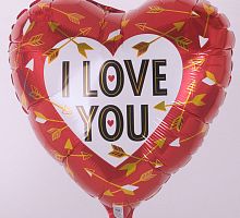 Сердце I LOVE YOU в рамочке 40см