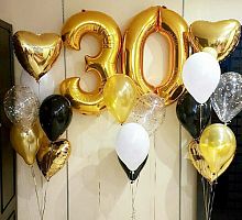 Композиция шаров с цифрой №009