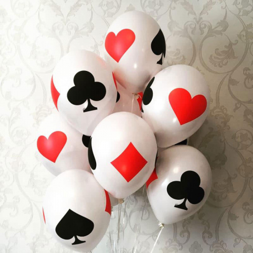 Шары Карточные Масти 35см Шары Карточные Масти 35см
