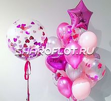 Композиция из шаров "Мечта влюбленных"