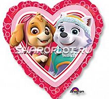 Шар Сердце Скай и Эверест 40см