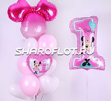 Шарики в стиле Мини на годовасие