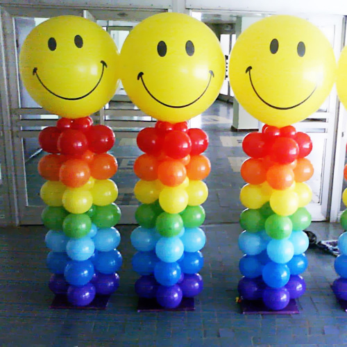 Колонна из шаров Смайл