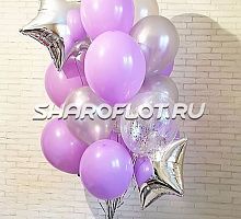 Фонтан из шаров и звезд