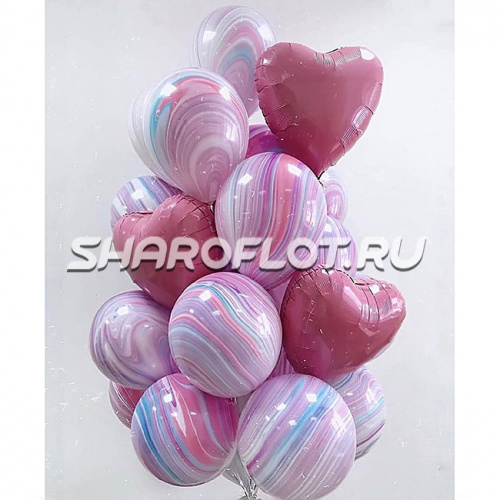 Фонтан из шаров "Ванильная мечта"