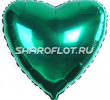 Шар Сердце Зеленое 40см