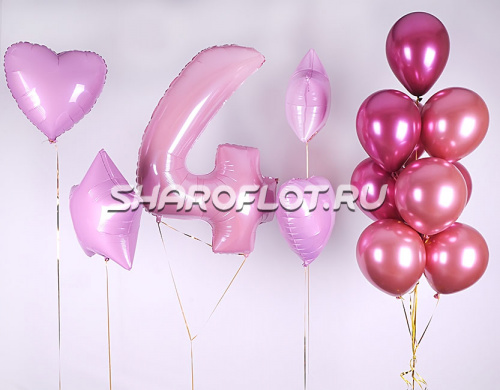 Сет шаров на 4 года дочке