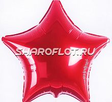 Шар Звезда Красная 40см