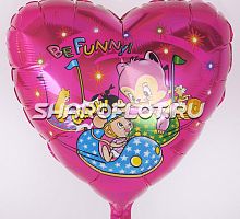 Шар Сердце Мышки 40см