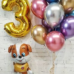 Композиция на день рождение Крепыш спешит на помощь