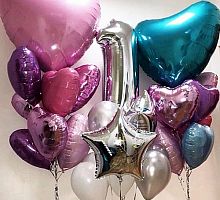 Композиция с большими шарами №12