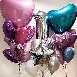 Композиция с большими шарами №12