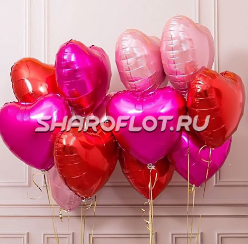 Букет шаров на 14 февраля