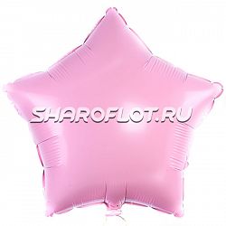 Шар Звезда Макарунс Розовая 40см