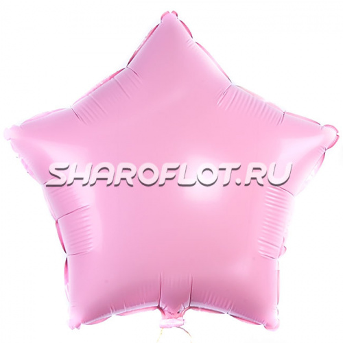 Шар Звезда Макарунс Розовая 40см