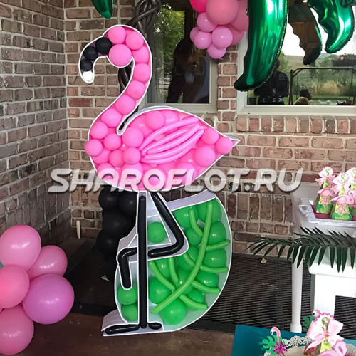Мозаика из шаров Фламинго