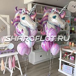Шары с единорогом для девочки