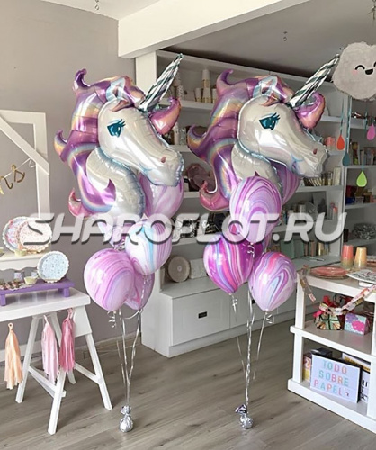 Шары с единорогом для девочки