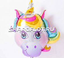 Шар Единорог (голова) 90см