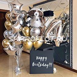 Оформление Поздравление от Енота