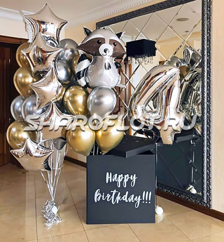 Оформление Поздравление от Енота