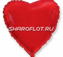 Шар Сердце Красное 70см