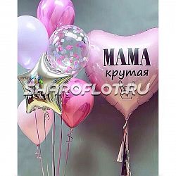 Композиция из шаров для мамы