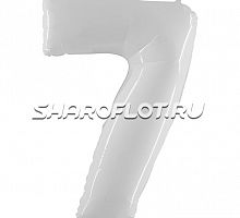 Шар Цифра 7 Белая 85см