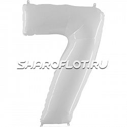 Шар Цифра 7 Белая 85см