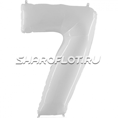 Шар Цифра 7 Белая 85см