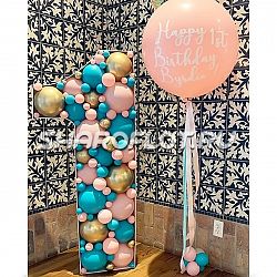 Цифра 1 из воздушных шаров