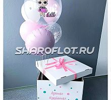 Шарики воздушные в коробке - сюрприз
